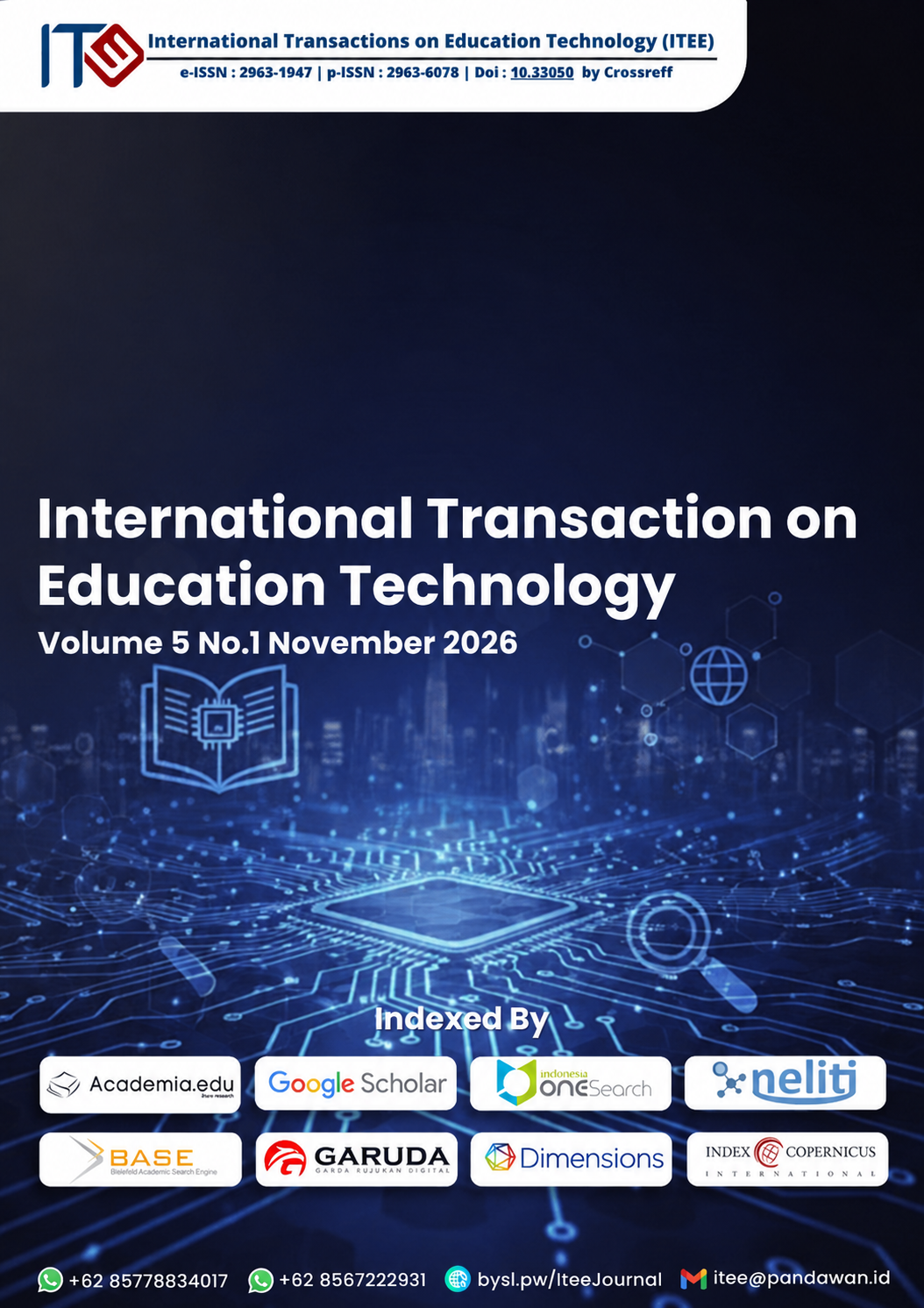 					View Vol. 5 No. 1 (2026): International Transactions on Education Technology (ITEE)
				